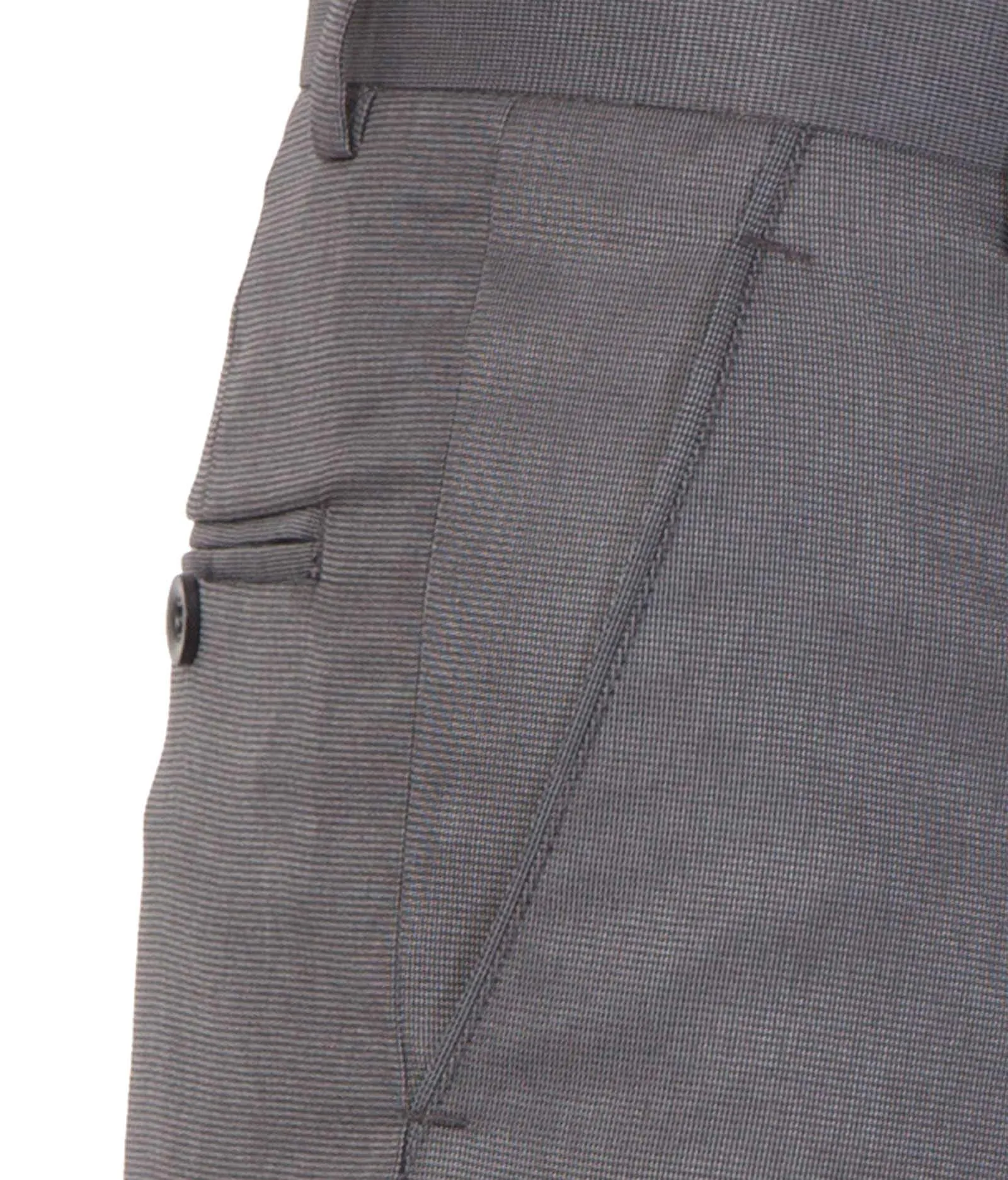 American-Elm Men Solid Cotton Dark Grey Slim Fit Foraml Trouser