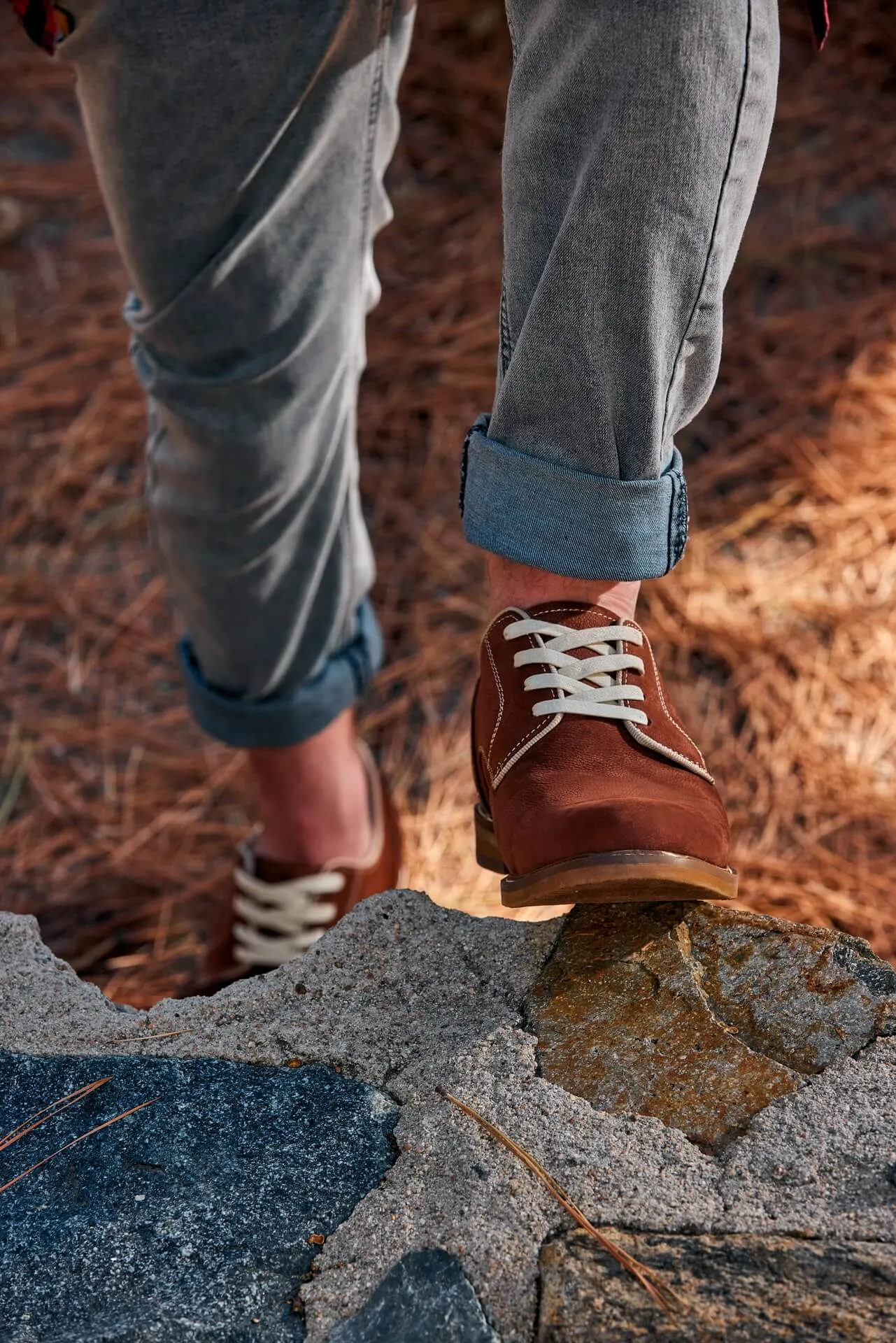 CALTO - J1313 - 3 Inches Taller (Terracotta Brown) - Business Casual Leather Derbies