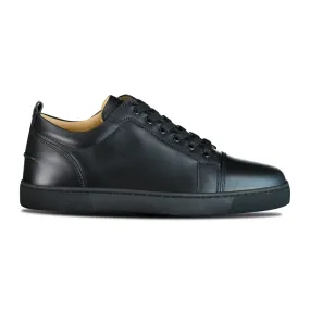 CHRISTIAN LOUBOUTIN  'LOUIS JUNIOR FLAT CALF' BLACK TRAINERS