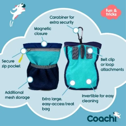 Coachi Navy & Light Blue Pro Train & Treat Bag