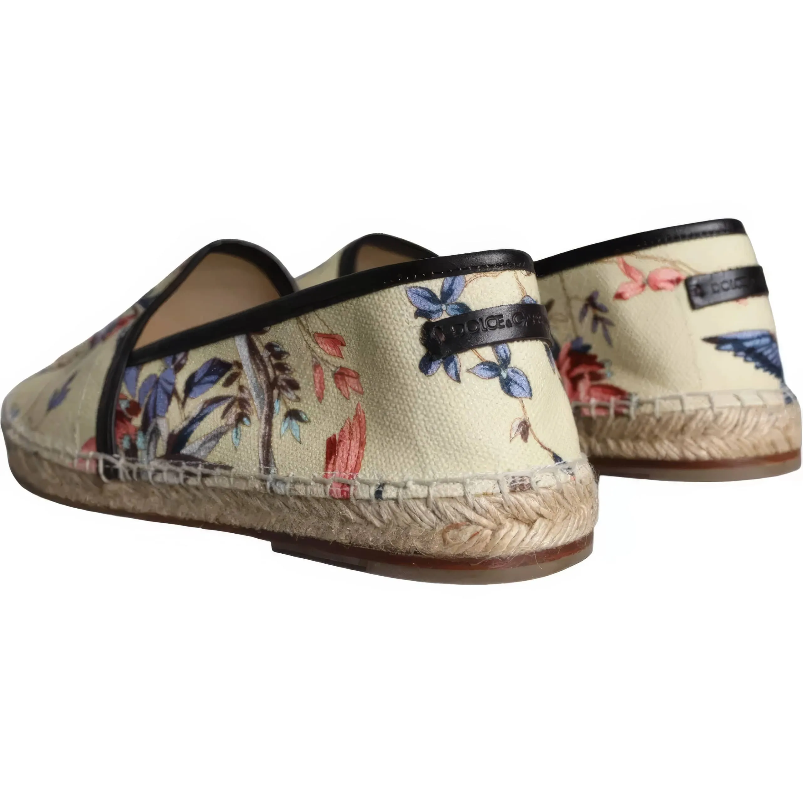 Espadrilles With Floral Bird Print