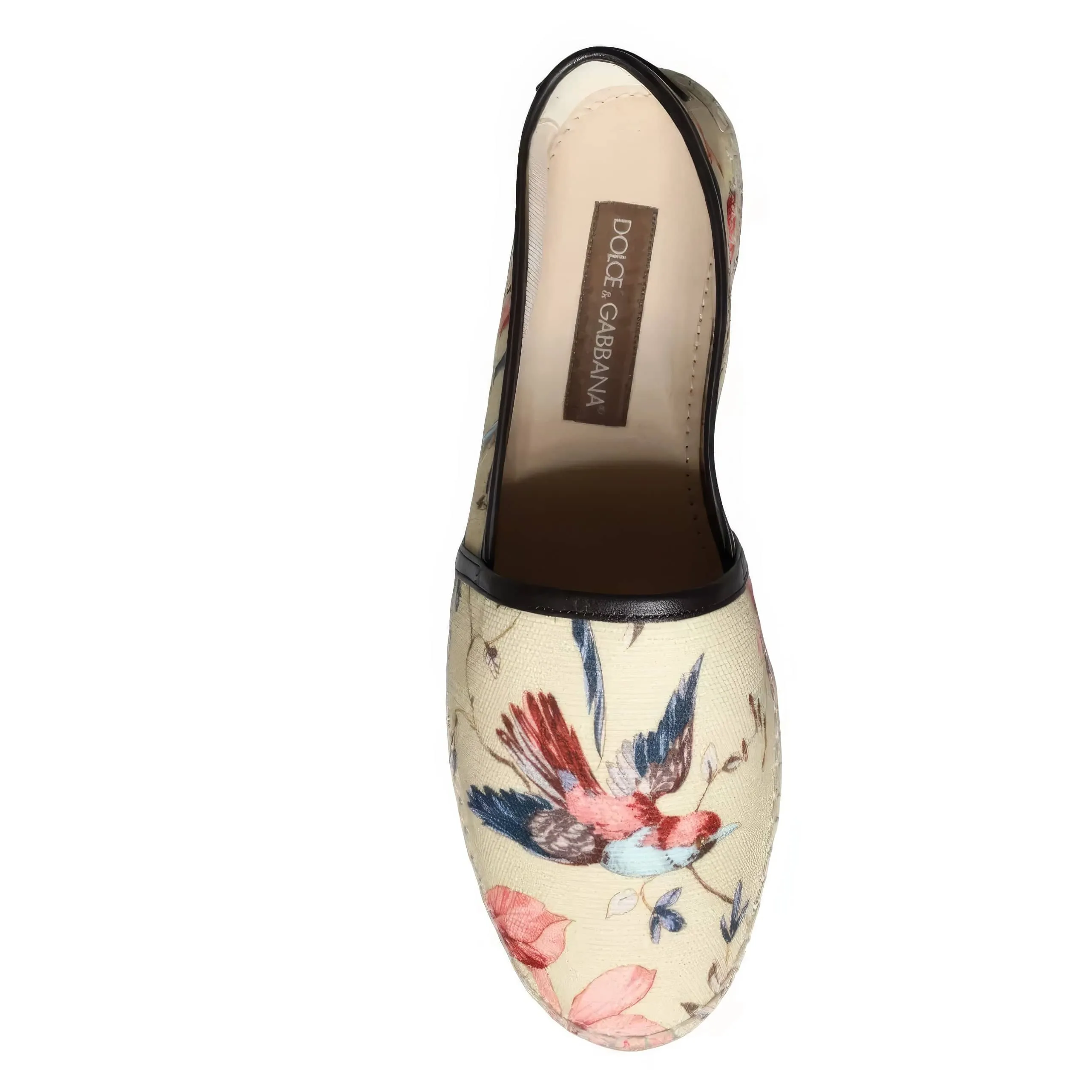 Espadrilles With Floral Bird Print