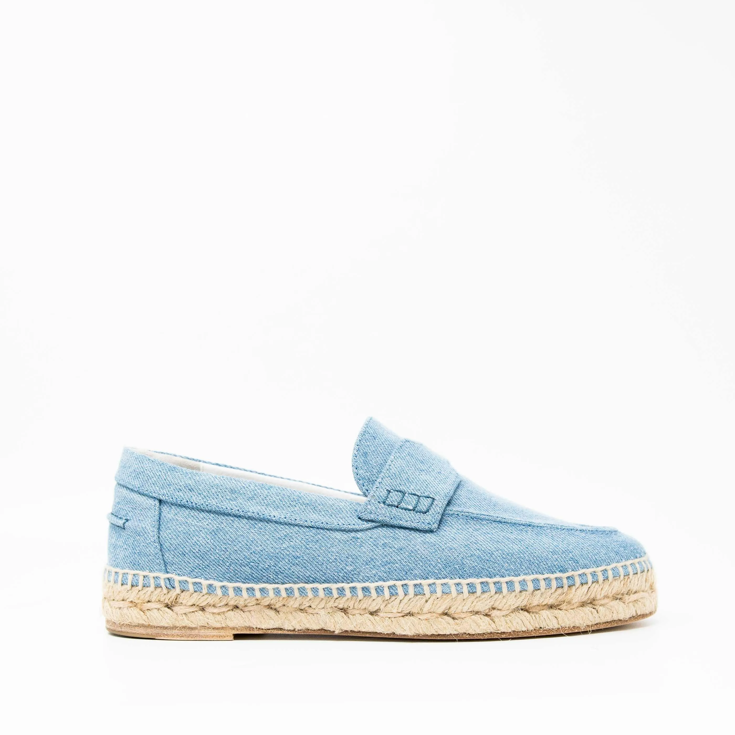 Hermes Bleu Clair Denim Trip Espadrilles 37