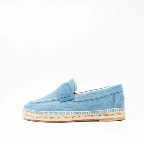 Hermes Bleu Clair Denim Trip Espadrilles 37