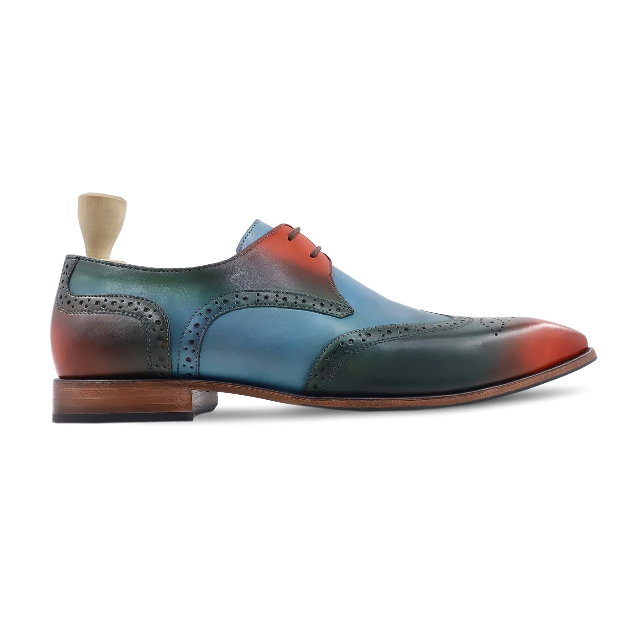 Hummer - Men's Multicolor Calf Leather Derby Shoe