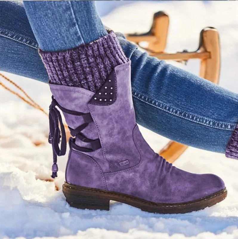 Ivyshape | Cozy Mid-Calf Weatherproof Boots