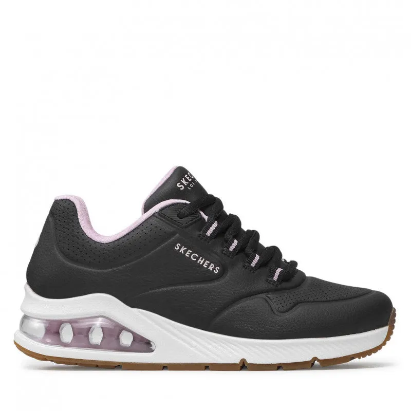 Ladies Skecher Trainers Black Uno 2 Skecher Air Vegan 155542 BLK