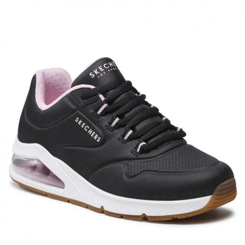 Ladies Skecher Trainers Black Uno 2 Skecher Air Vegan 155542 BLK