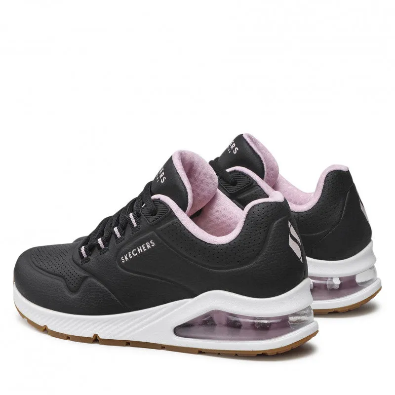 Ladies Skecher Trainers Black Uno 2 Skecher Air Vegan 155542 BLK