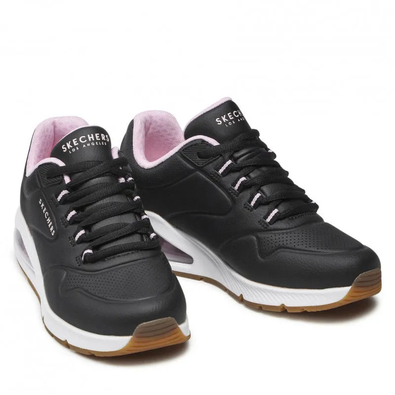 Ladies Skecher Trainers Black Uno 2 Skecher Air Vegan 155542 BLK