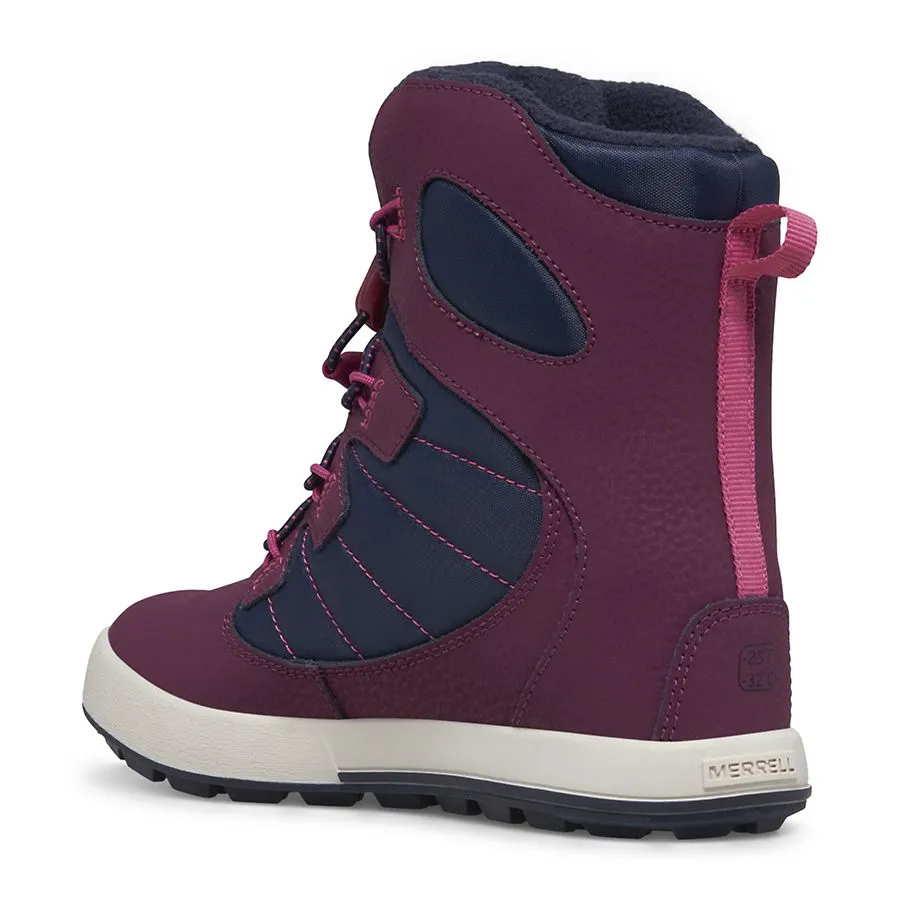 Merrell Navy/Berry Snow Bank 4.0 Children’s/Youth Waterproof Snow Boot