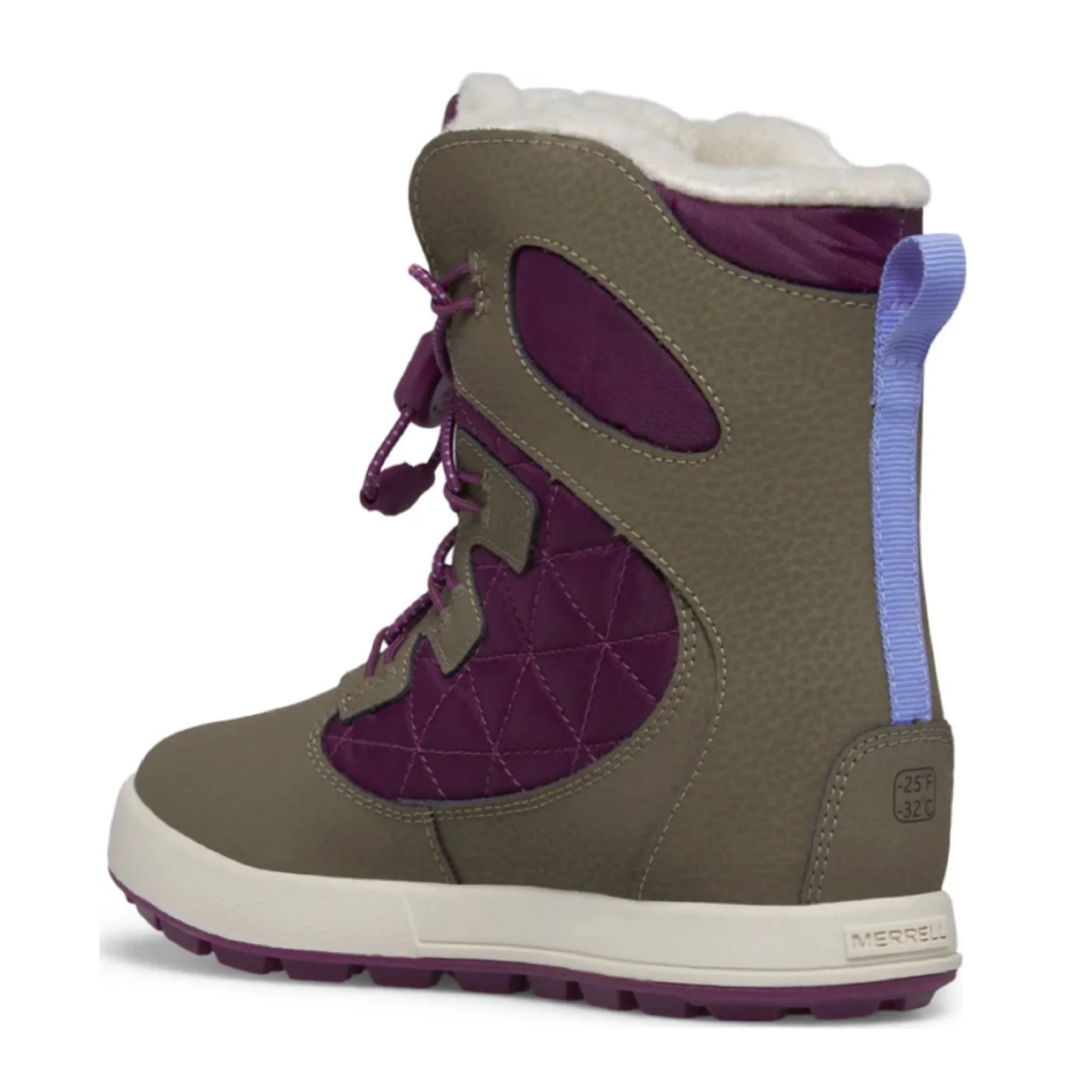 Merrell Truffle/ Plum Cozy Snow Bank 4.0 Children’s/Youth Waterproof Snow Boot