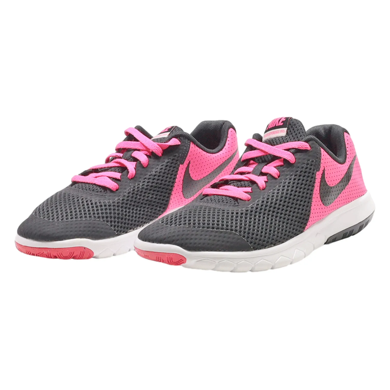 NIKE Flex Experience Sneaker Trainers Black Synthetic Girls UK 4