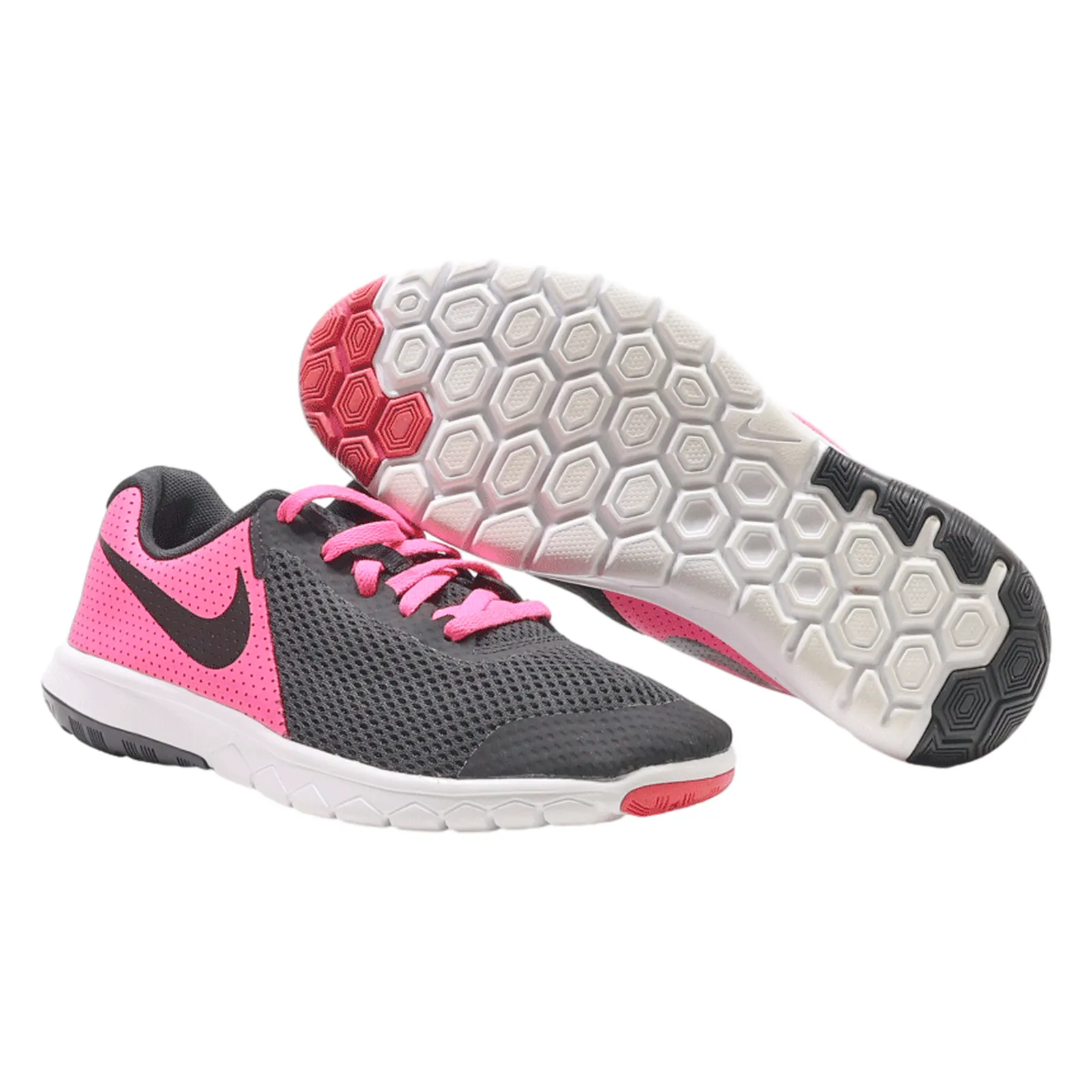 NIKE Flex Experience Sneaker Trainers Black Synthetic Girls UK 4