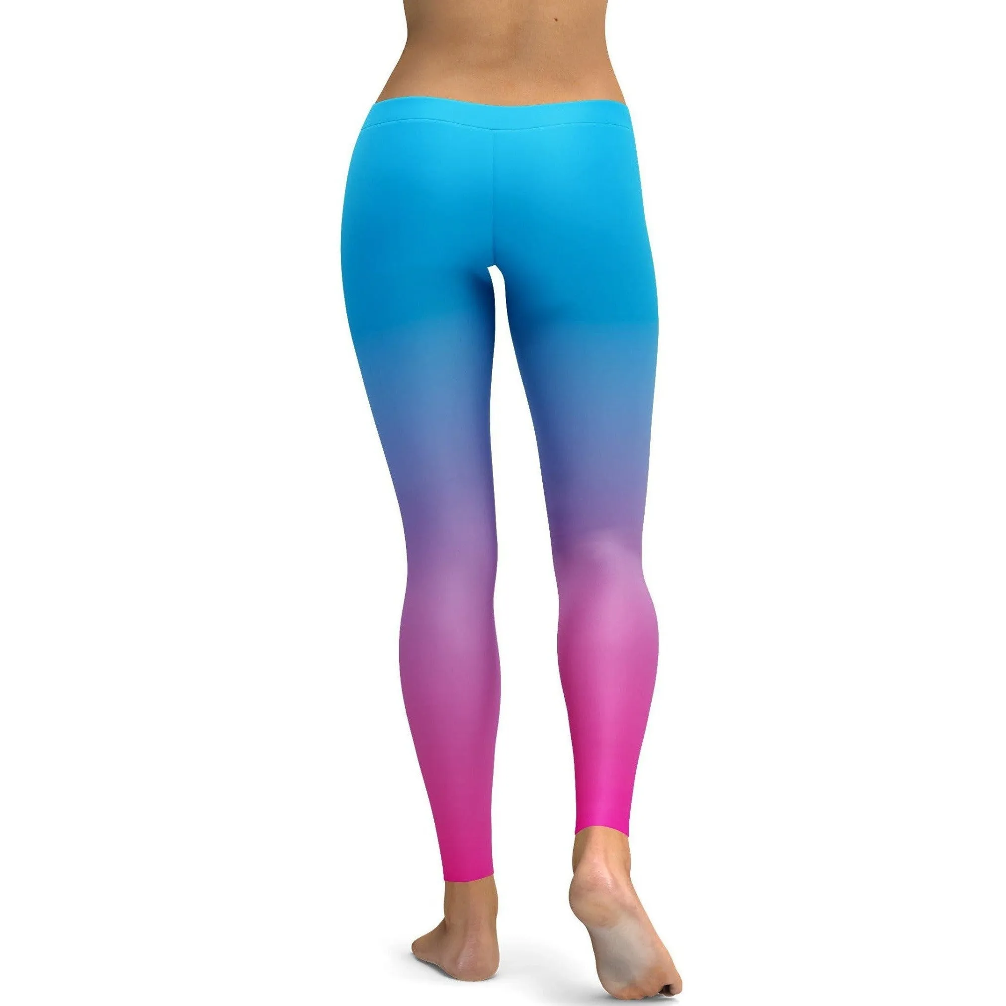 Ombre Blue to Pink Leggings