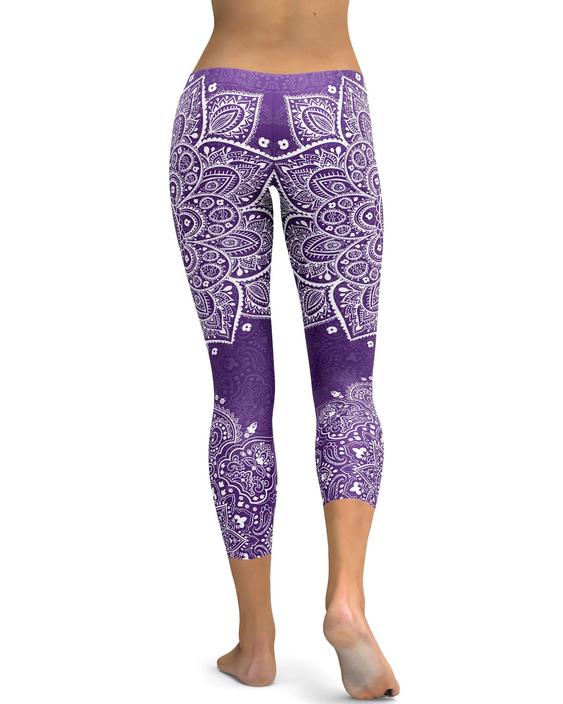 Purple Mandala Capris