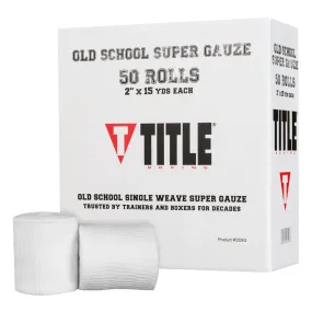 TITLE Boxing Old School Super Gauze (50 Rolls)