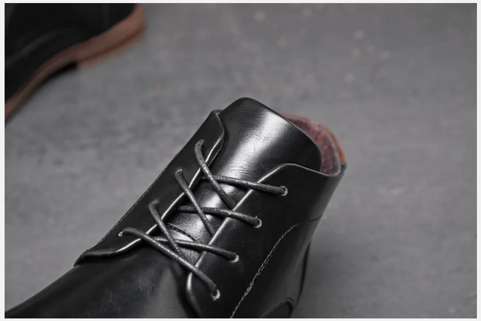 West Louis™ Luxury Handmade Leather Business-Men Chukka Boots