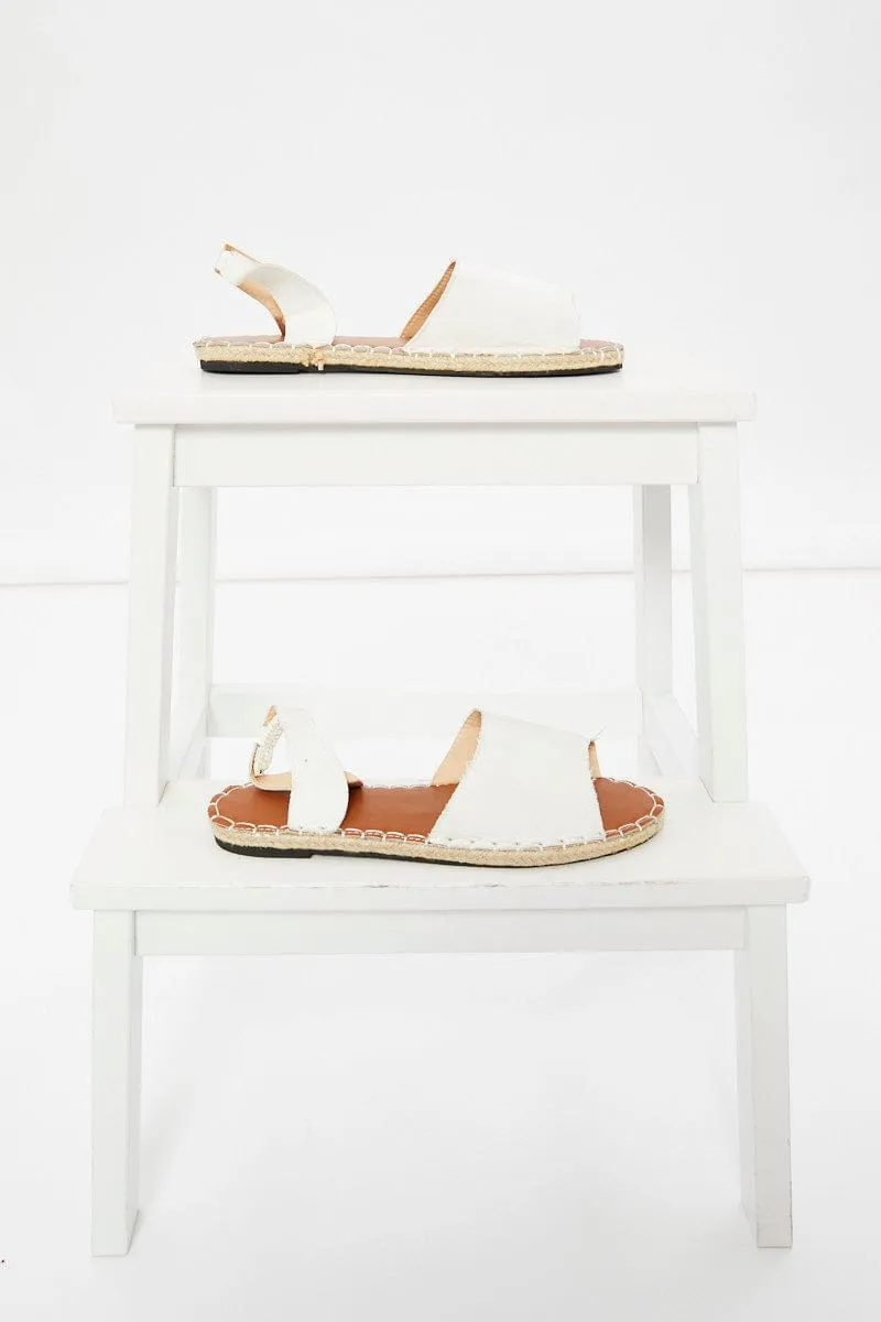 White Strap Detail Espadrilles