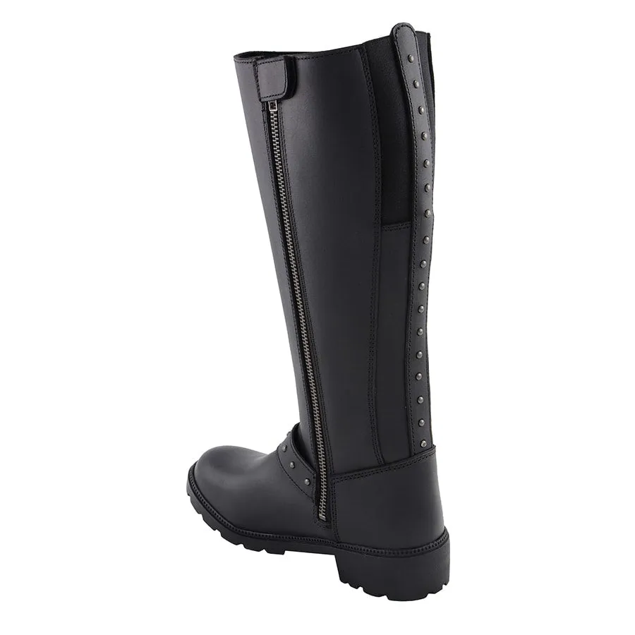 Women’s 17” Side Strap Riding Boot w/ Side Zipper Entry