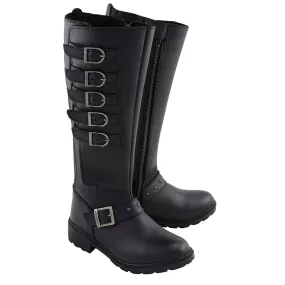 Women’s 17” Side Strap Riding Boot w/ Side Zipper Entry