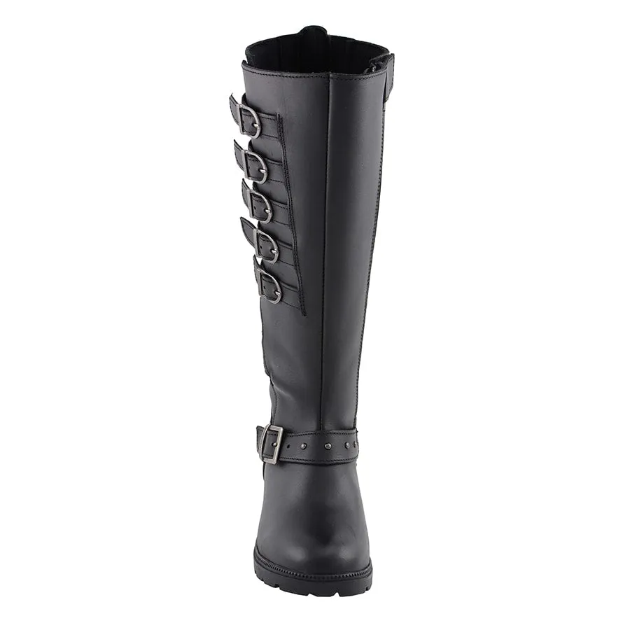 Women’s 17” Side Strap Riding Boot w/ Side Zipper Entry