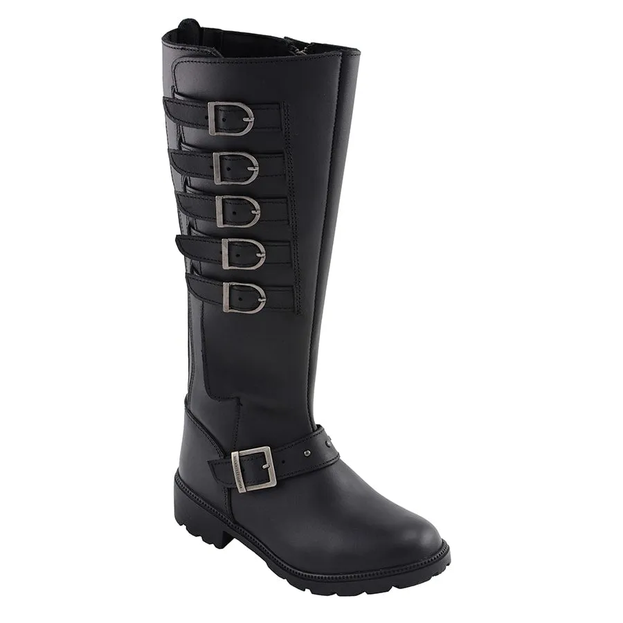 Women’s 17” Side Strap Riding Boot w/ Side Zipper Entry