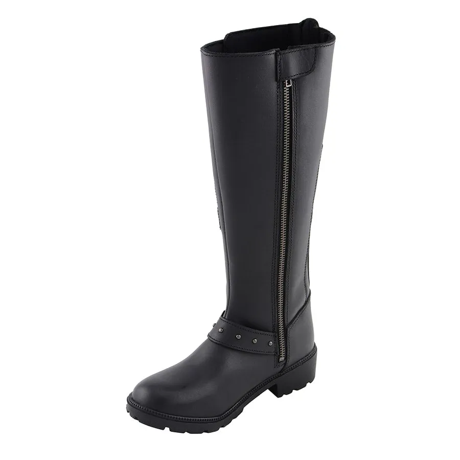 Women’s 17” Side Strap Riding Boot w/ Side Zipper Entry