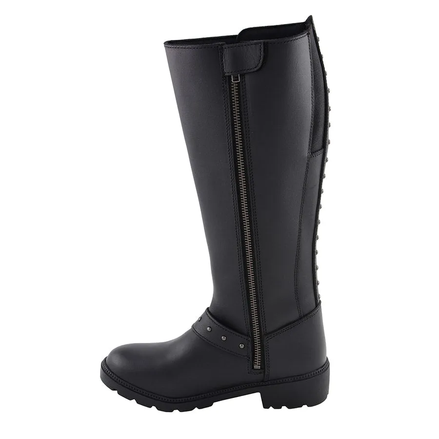 Women’s 17” Side Strap Riding Boot w/ Side Zipper Entry