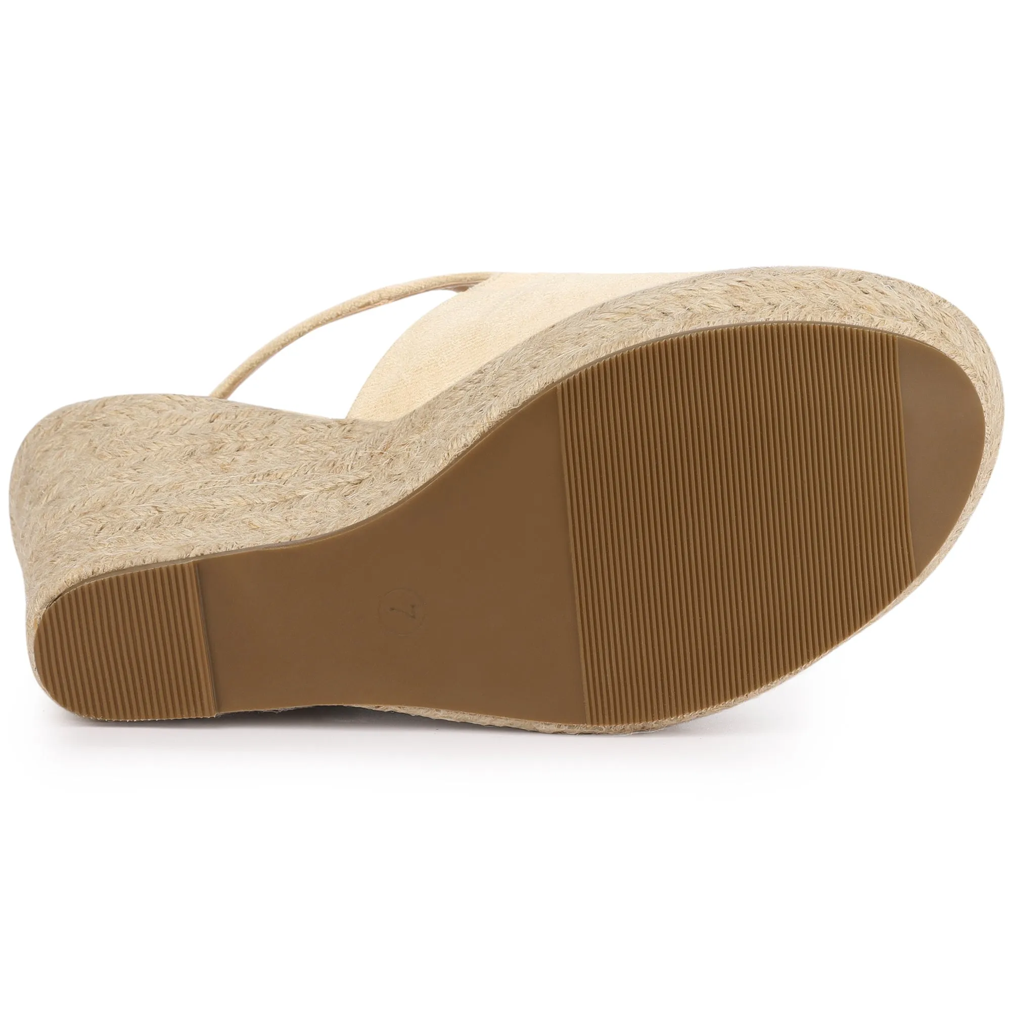 Women's Peep Toe Slingback Platform Espadrilles Wedge Sandals